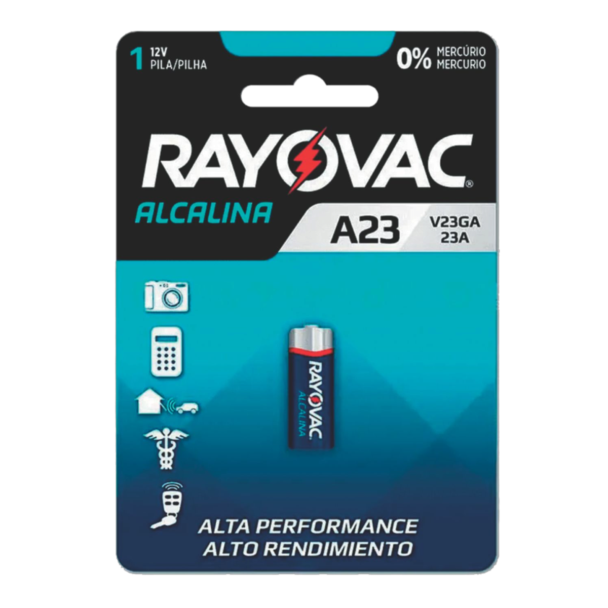 Pilha Alcalina A23 12V Rayovac