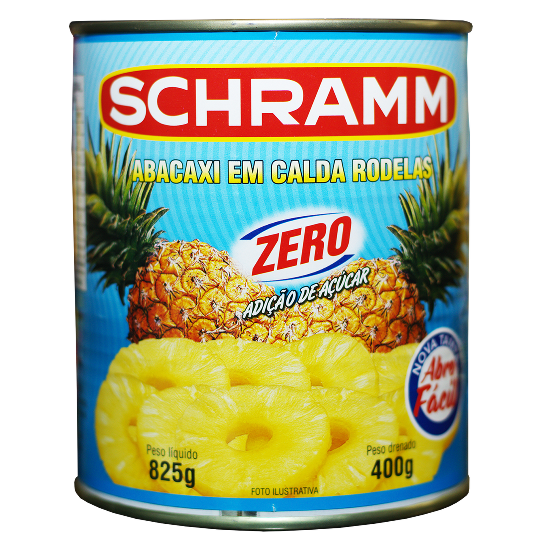 Abacaxi em Calda Rodelas Zero Schramm Lata 400g