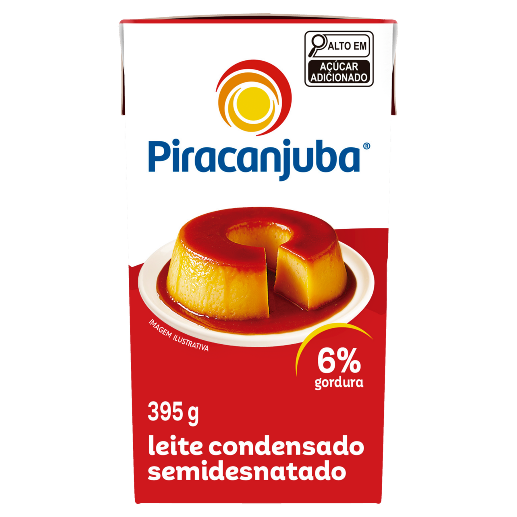 Leite Condensado Semidesnatado Piracanjuba Caixa 395g
