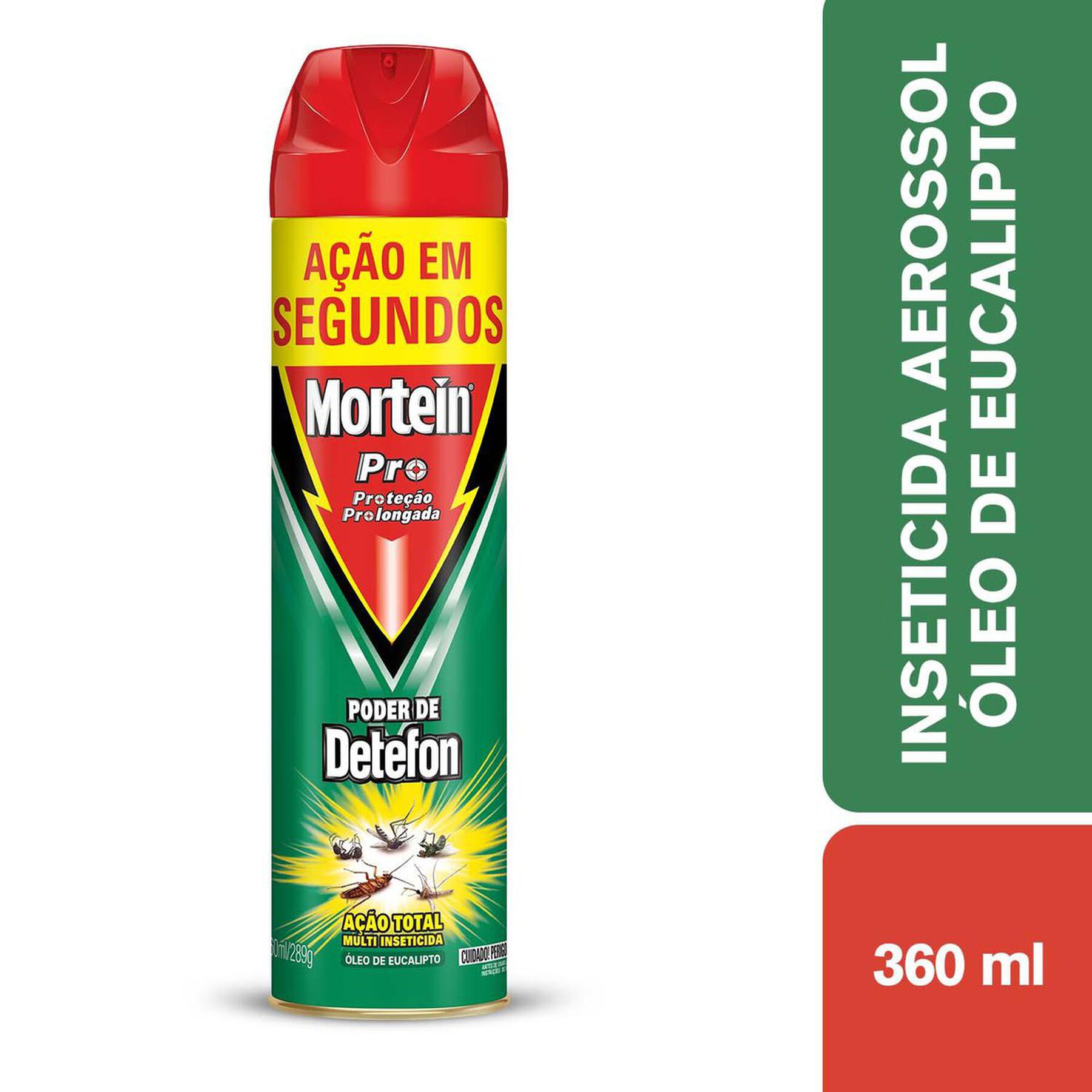 Multi Inseticida Aerossol A&ccedil;&atilde;o Total &Oacute;leo de Eucalipto Mortein Pro Frasco 360ml