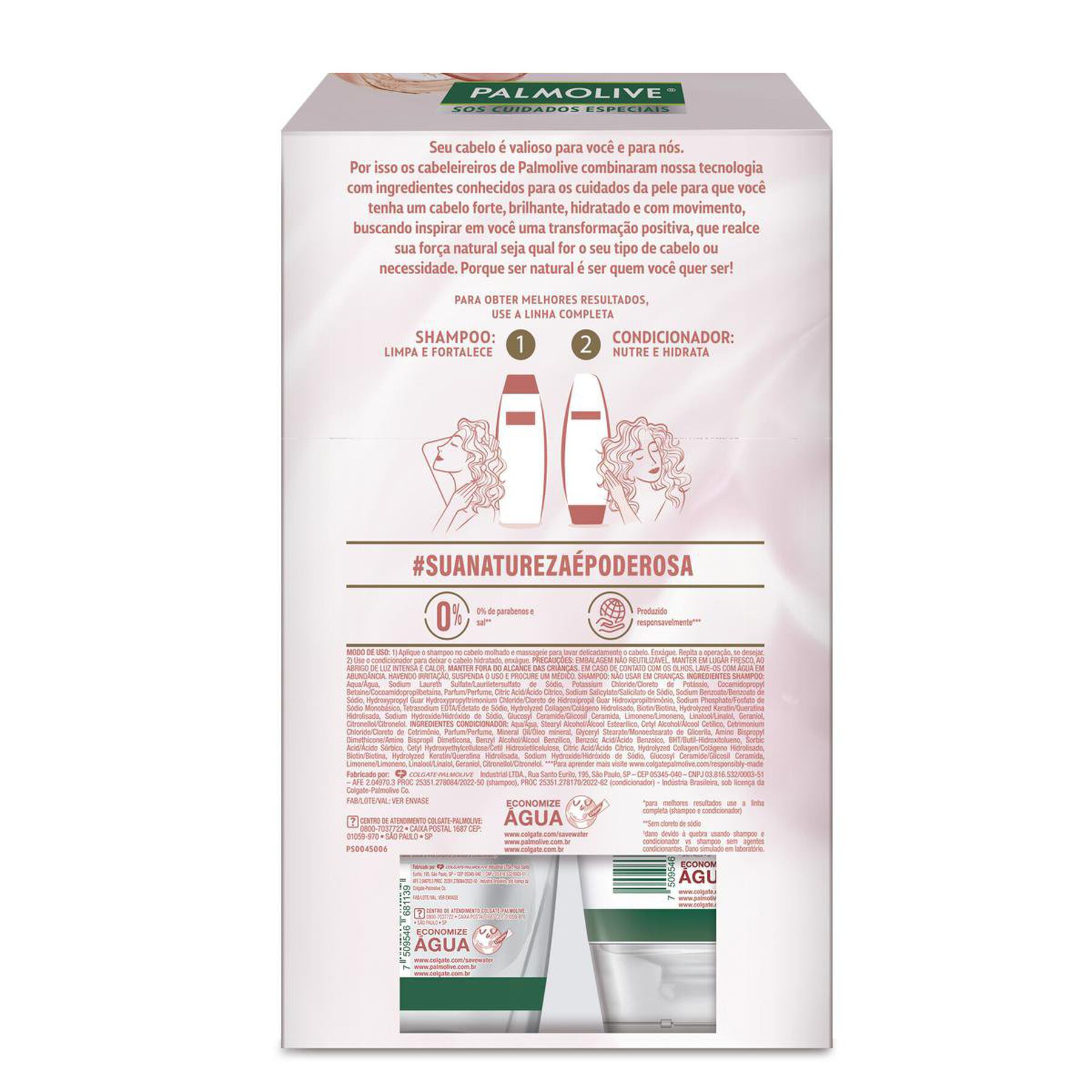 Shampoo + Condicionador Force Palmolive SOS Cuidados Especiais 350ml Cada