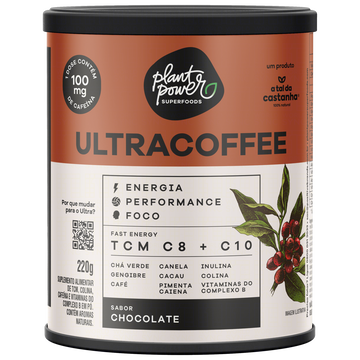 Suplemento Alimentar em Pó Ultracoffee Chocolate A Tal da Castanha Lata 220g