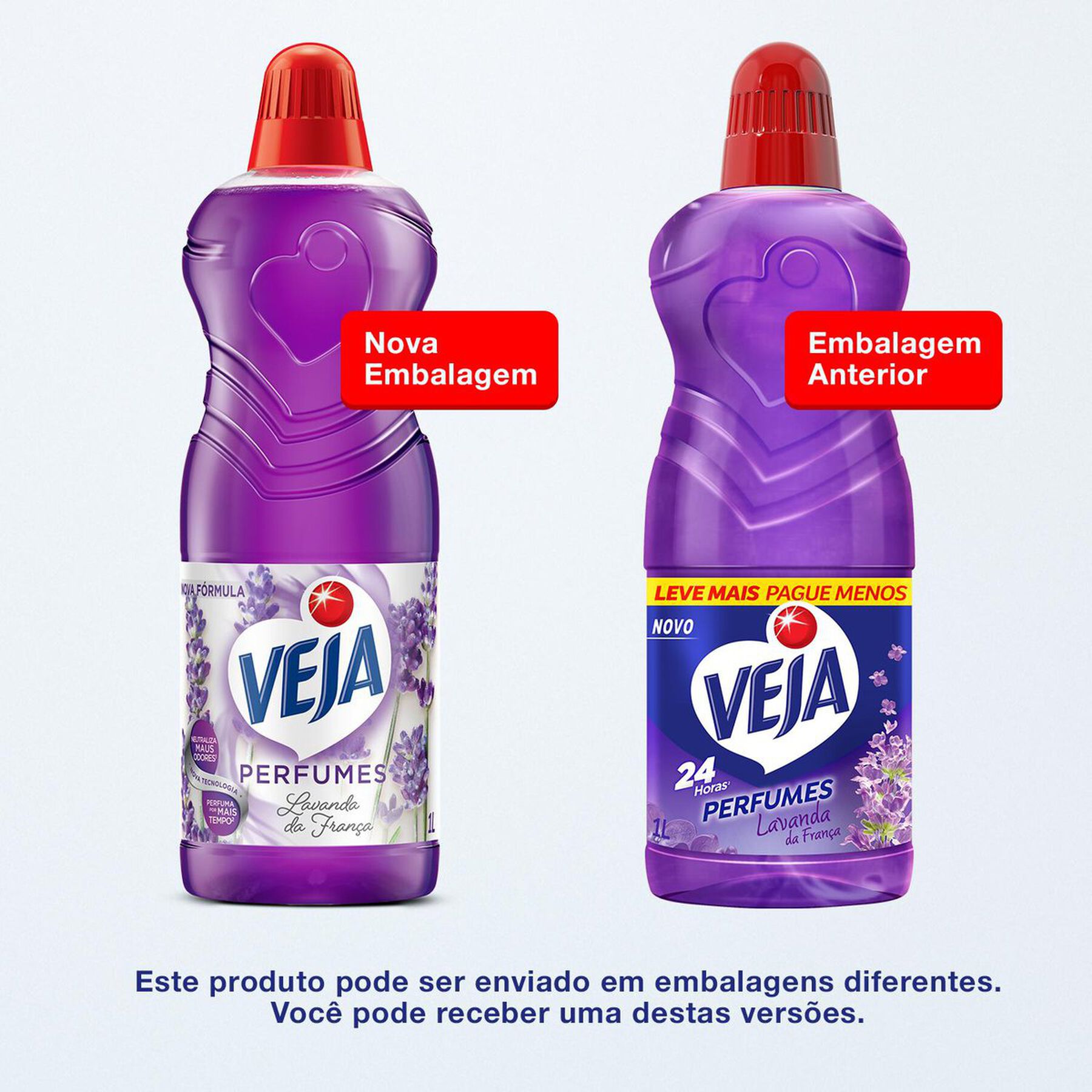 Limpador Perfumado Lavanda da França Veja Perfumes Frasco 1l Leve Mais Pague Menos