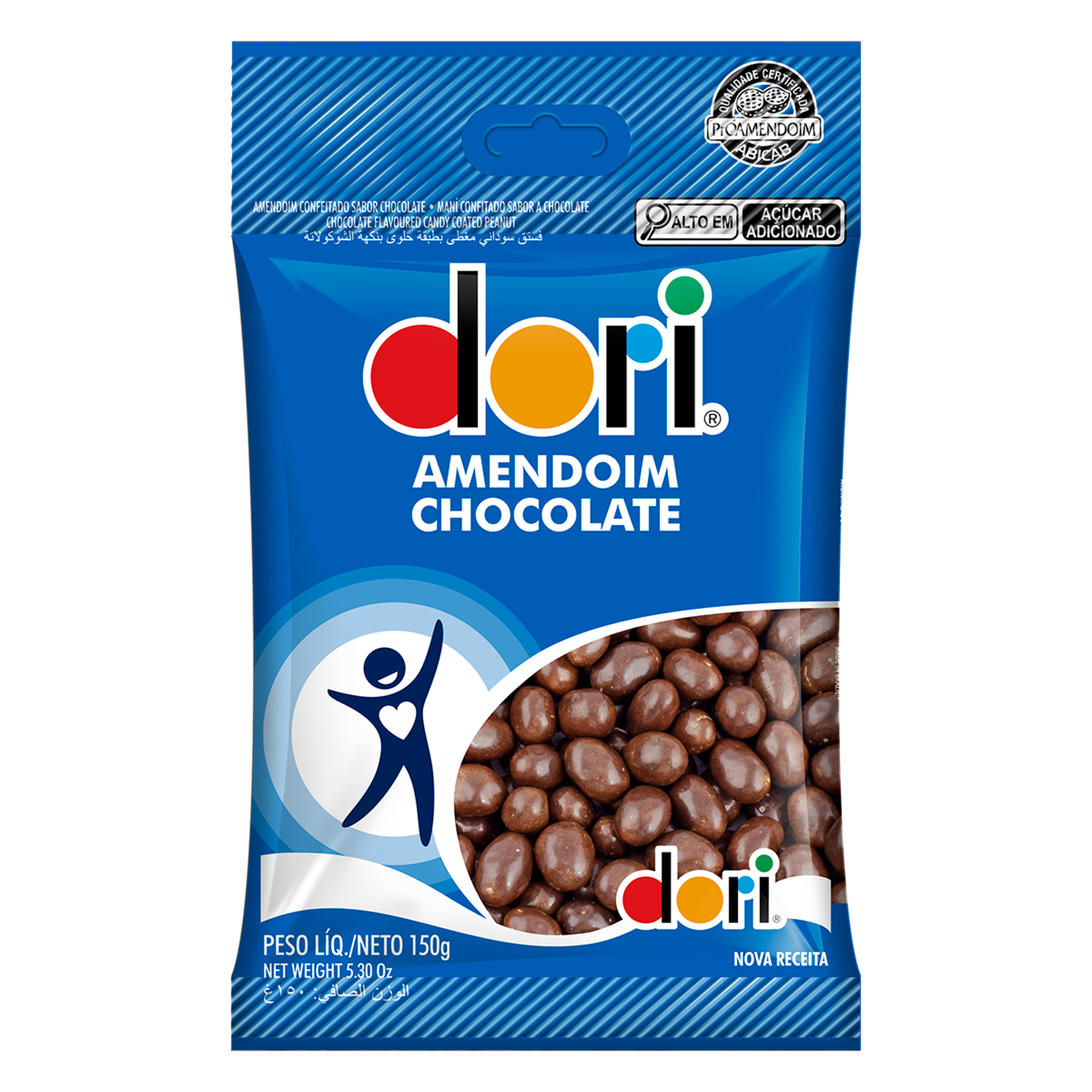 Amendoim Confeitado Chocolate Dori Pacote 150g