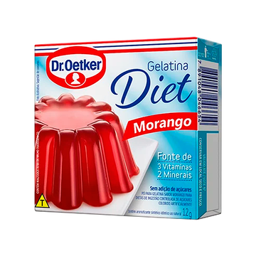 Gelatina Diet de Morango Dr. Oetker 12g