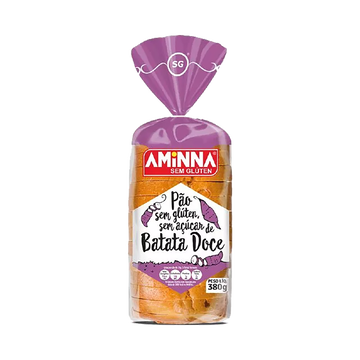 Pão Batata Doce Sem Açúcar Aminna 380g