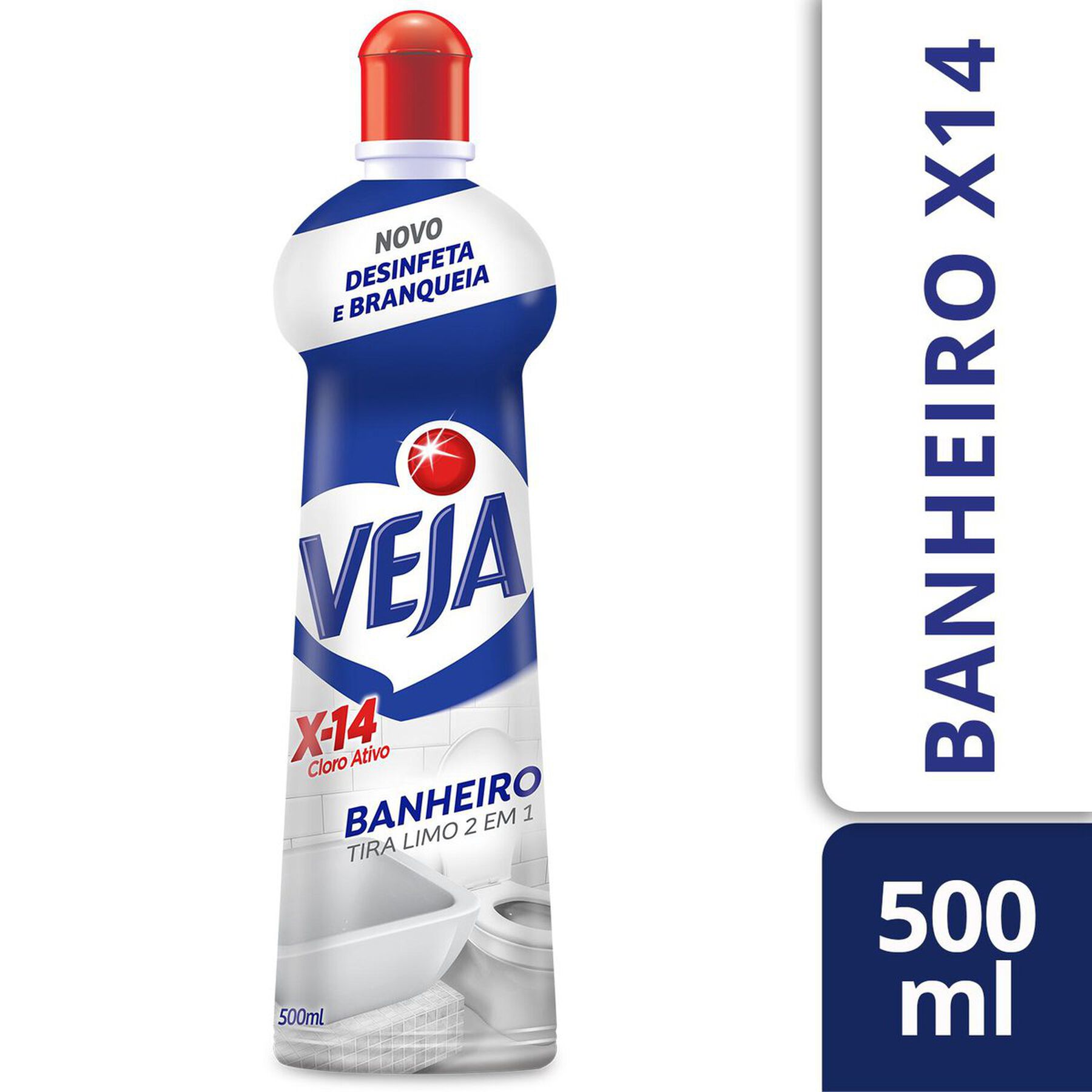 Limpador Veja Banheiro X14 Tir Limo Sq 500ml