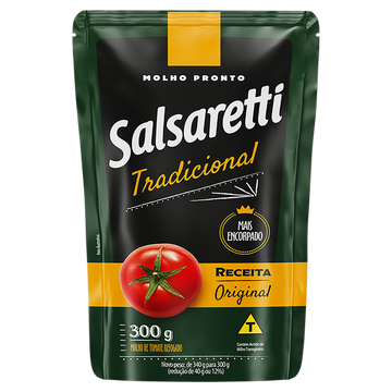 Molho de Tomate Tradicional Salsaretti Sachê 300g