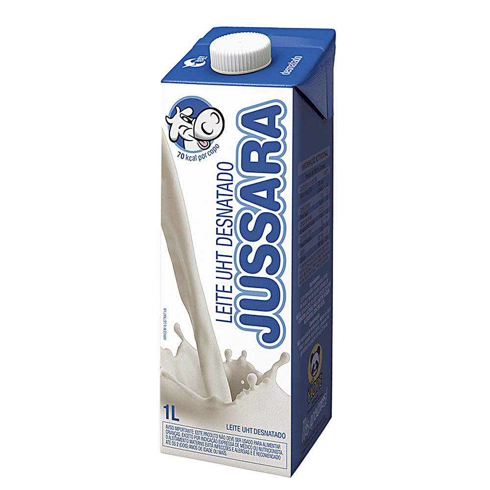 Leite Jussara Desnatado 1L
