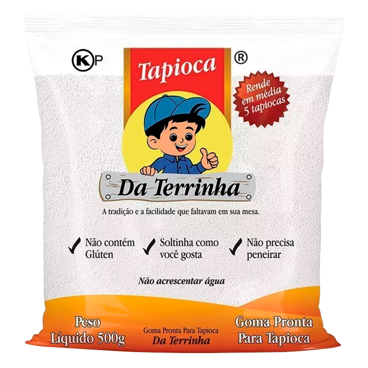 Goma Pronta para Tapioca Da Terrinha Pacote 500g