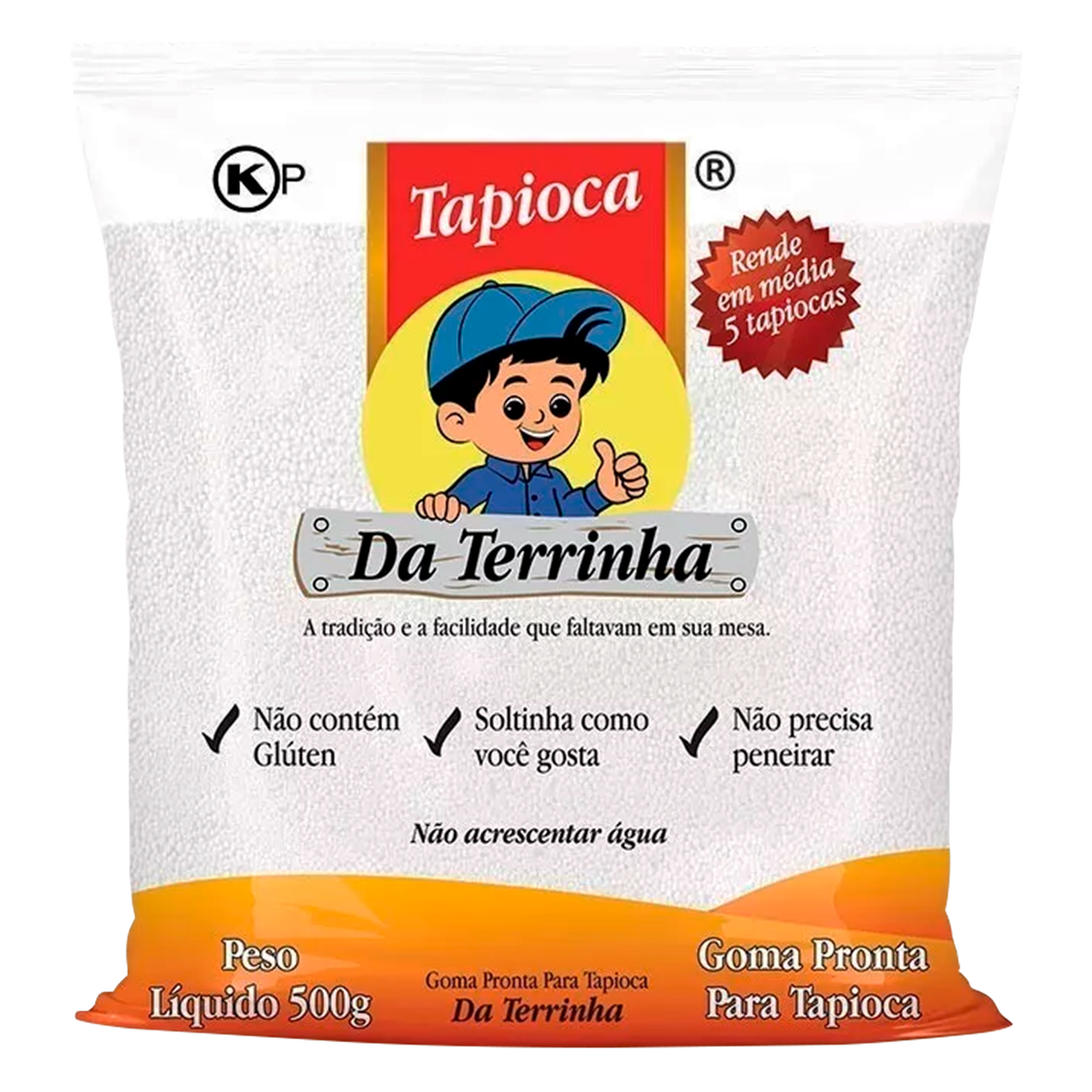 Goma Pronta para Tapioca Da Terrinha Pacote 500g