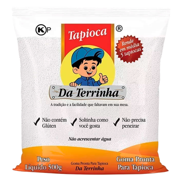 Goma Pronta para Tapioca Da Terrinha Pacote 500g