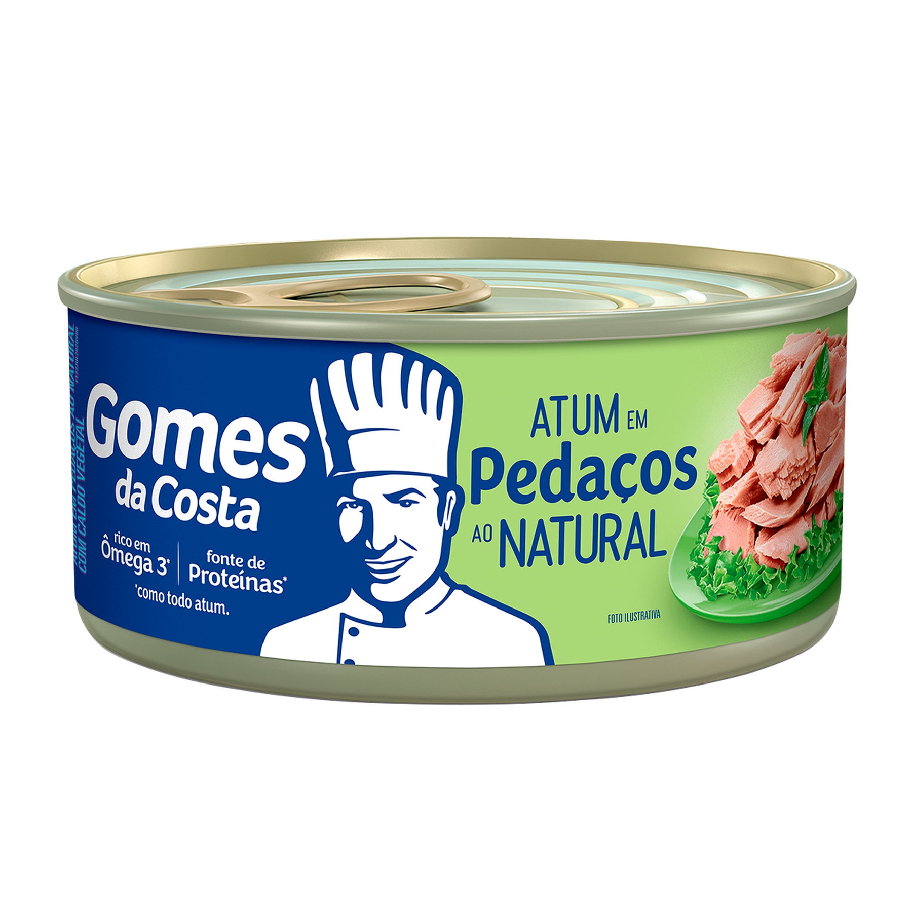 Atum em Peda&ccedil;os ao Natural Gomes da Costa Lata 170g