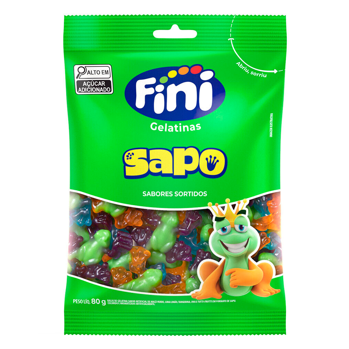 Bala Sapo Fini Pacote 80g
