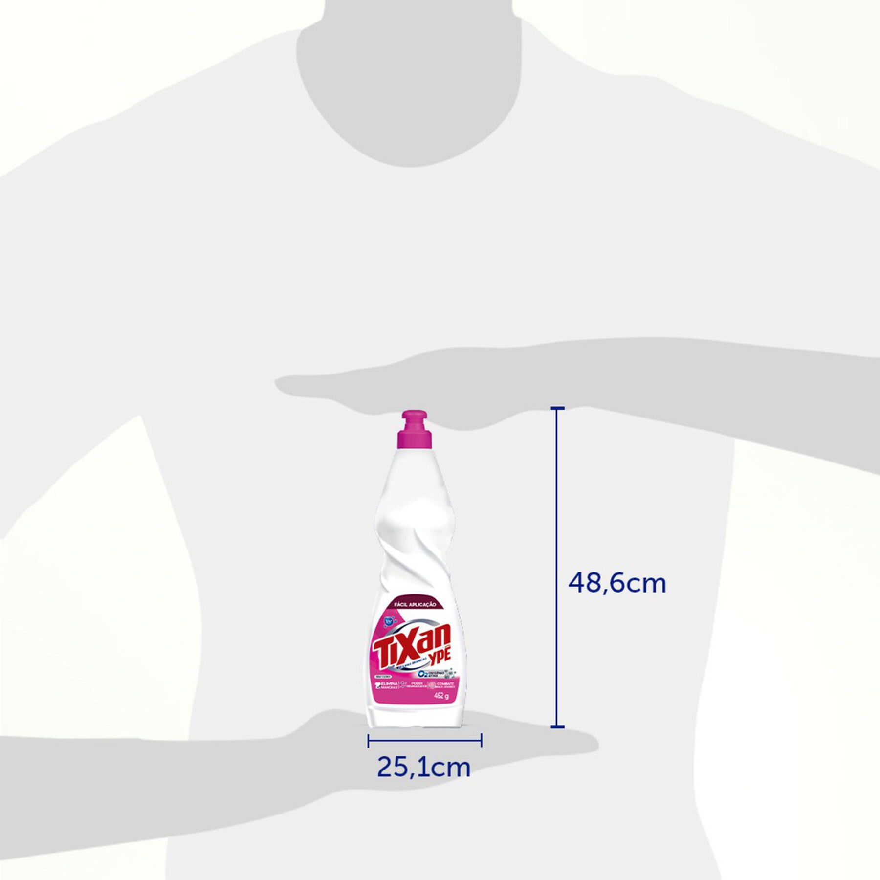 Tira Manchas Gel Roupas Brancas Tixan Ypê Squeeze 462g