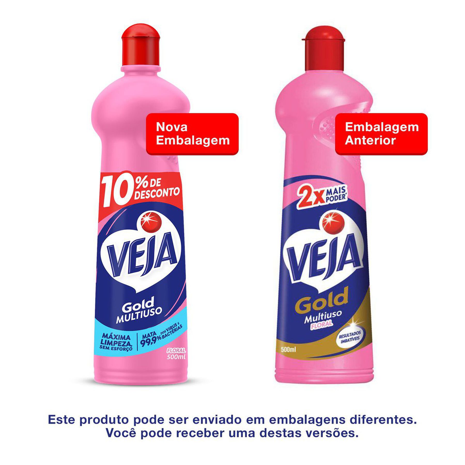 Limpador Multiuso Floral Veja Gold Squeeze 500ml