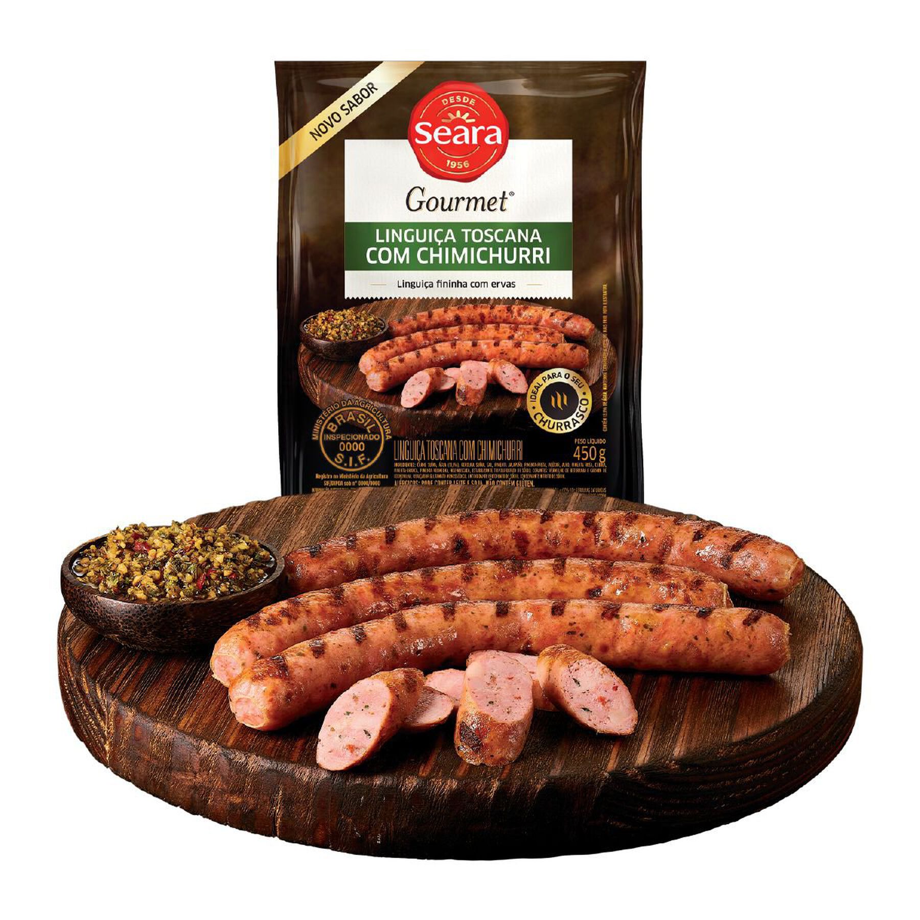 Lingui&ccedil;a fininha toscana chimichurri Seara Gourmet