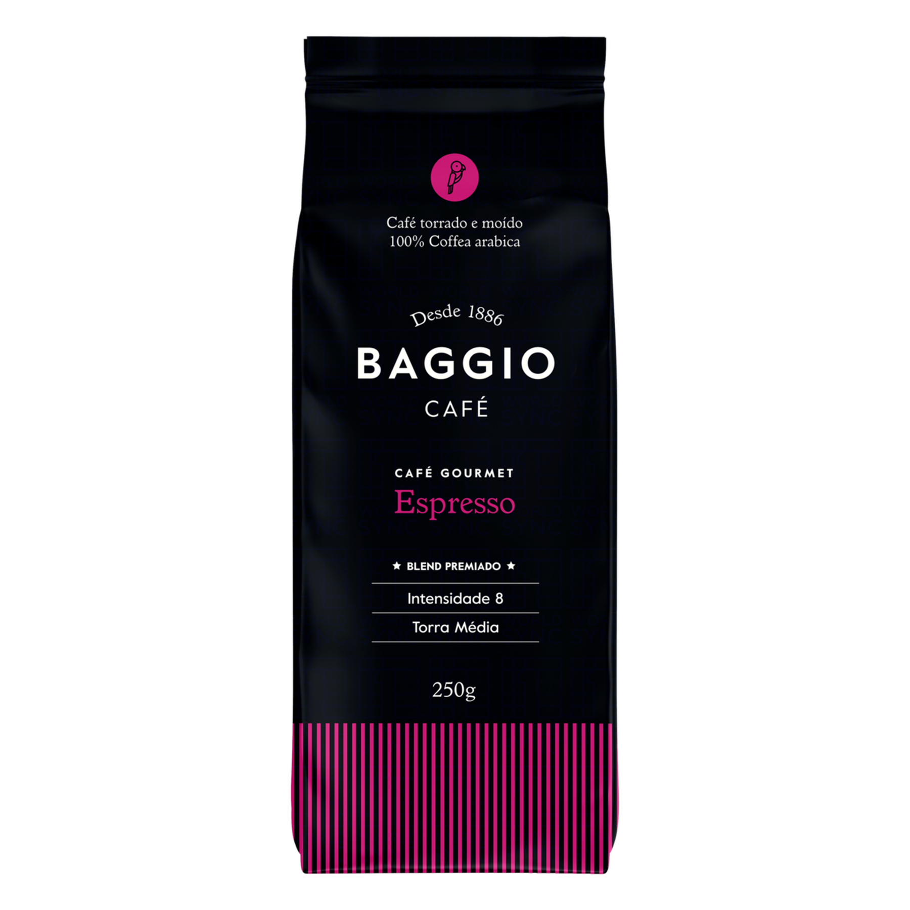 Caf&eacute; Torrado e Mo&iacute;do Espresso Baggio Gourmet Pacote 250g