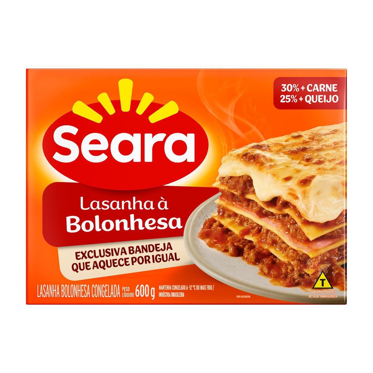 Lasanha &agrave; Bolonhesa Seara Caixa 600g