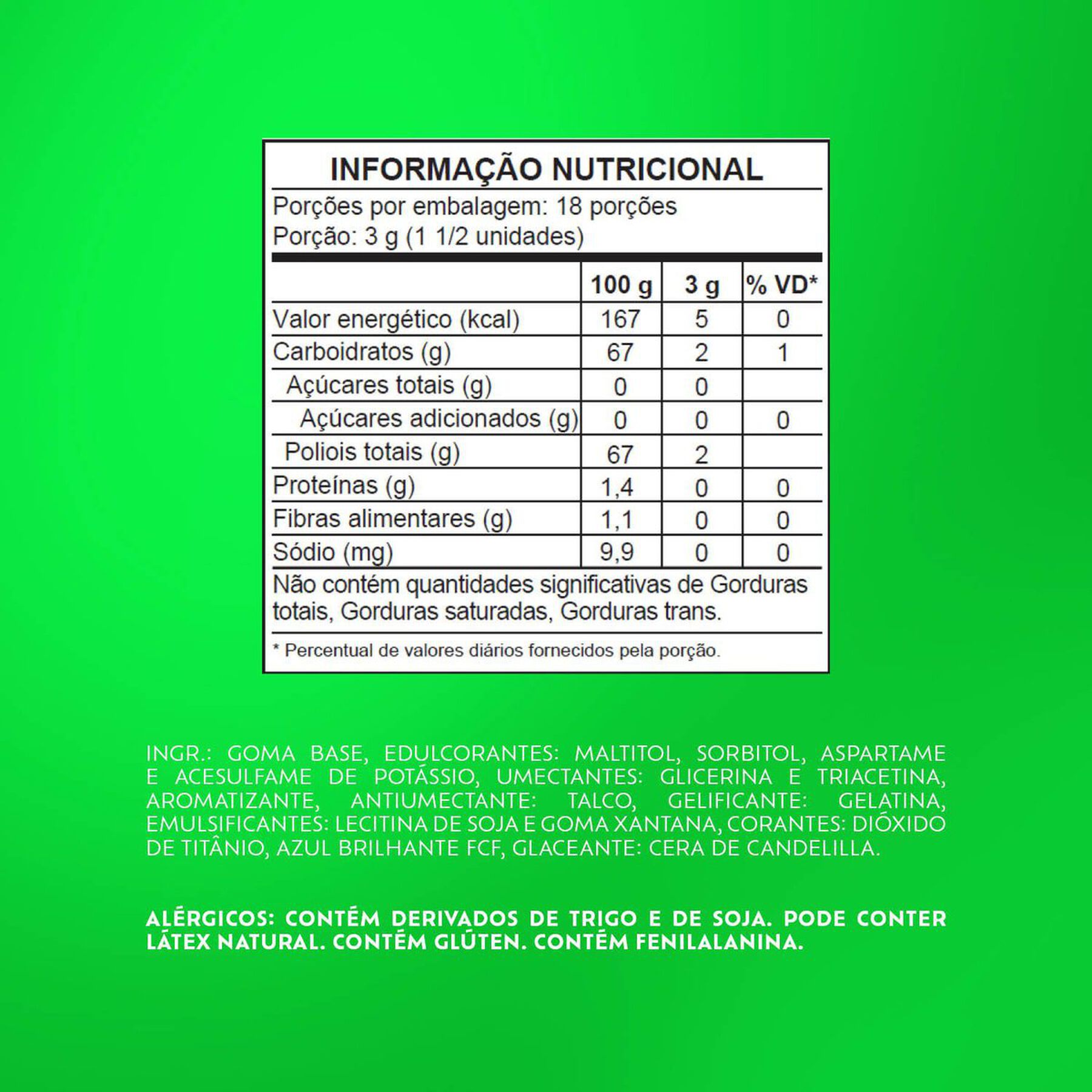 Chiclete Trident XSenses Peppermint Sem Açúcar Garrafa 54g
