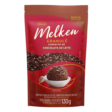 Confeito Chocolate ao Leite Granulé Melken Harald Sachê 130g