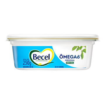 Margarina Original sem Sal Becel Pote 250g 