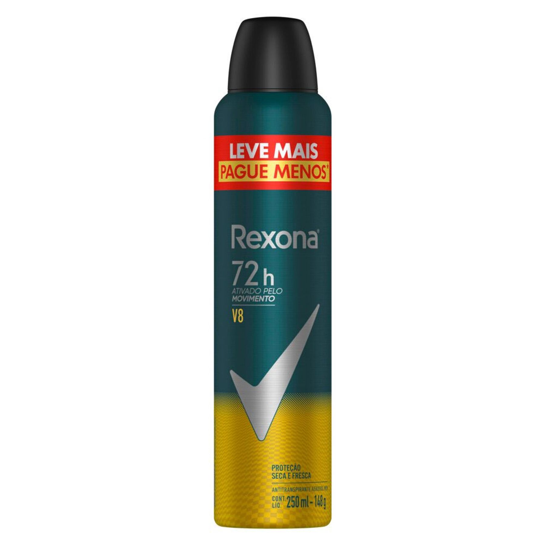 Antitranspirante Aerossol V8 Rexona Men 250ml
