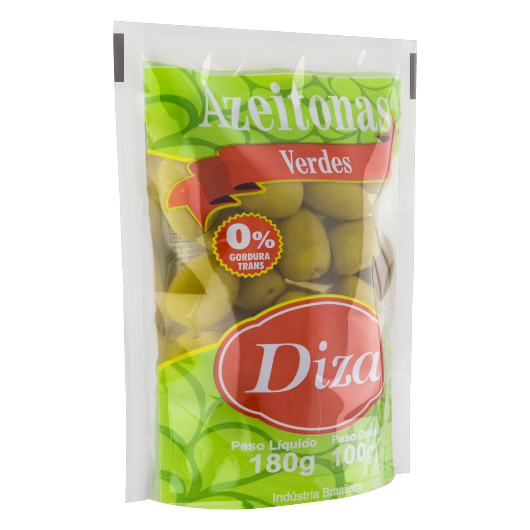 Azeitona Verde em Conserva Inteira Diza Sachê 100g