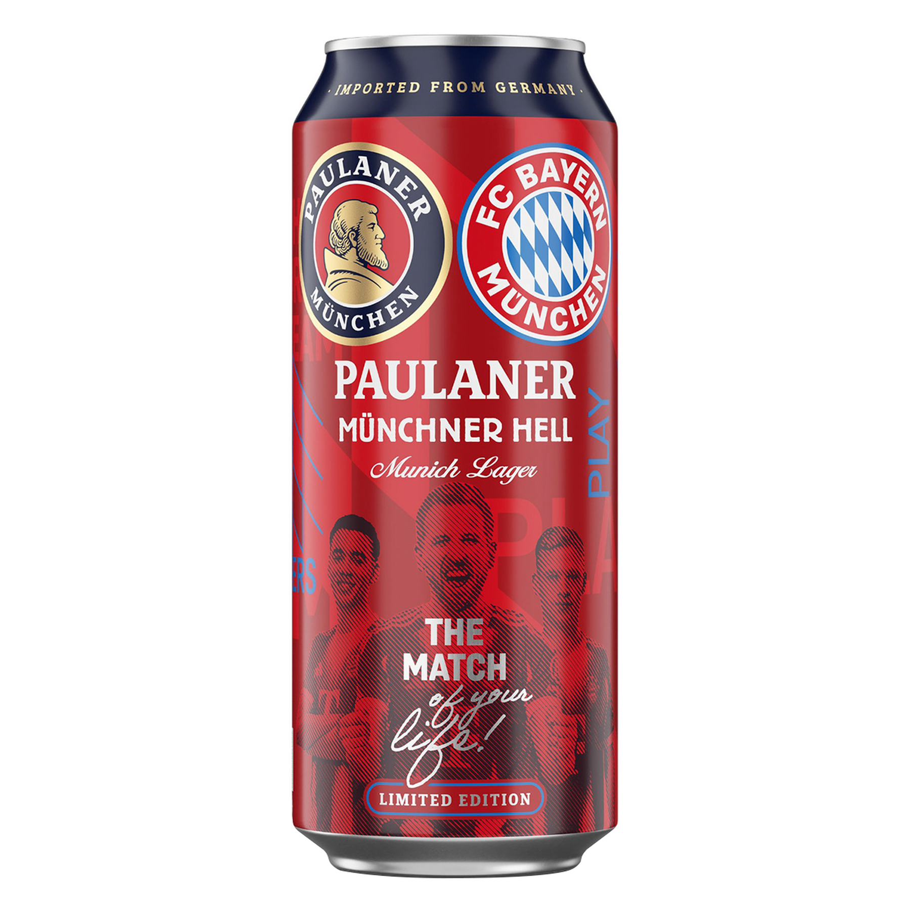 Cerveja Weissbier Paulaner Lata 500ml - Edi&ccedil;&atilde;o Limitada FC Bayern
