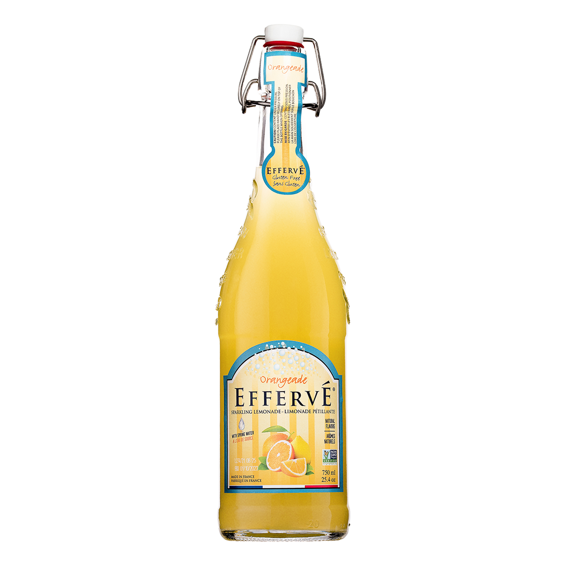 Bebida Gaseificada Limonada com Laranja Efferv&eacute; Garrafa 750ml