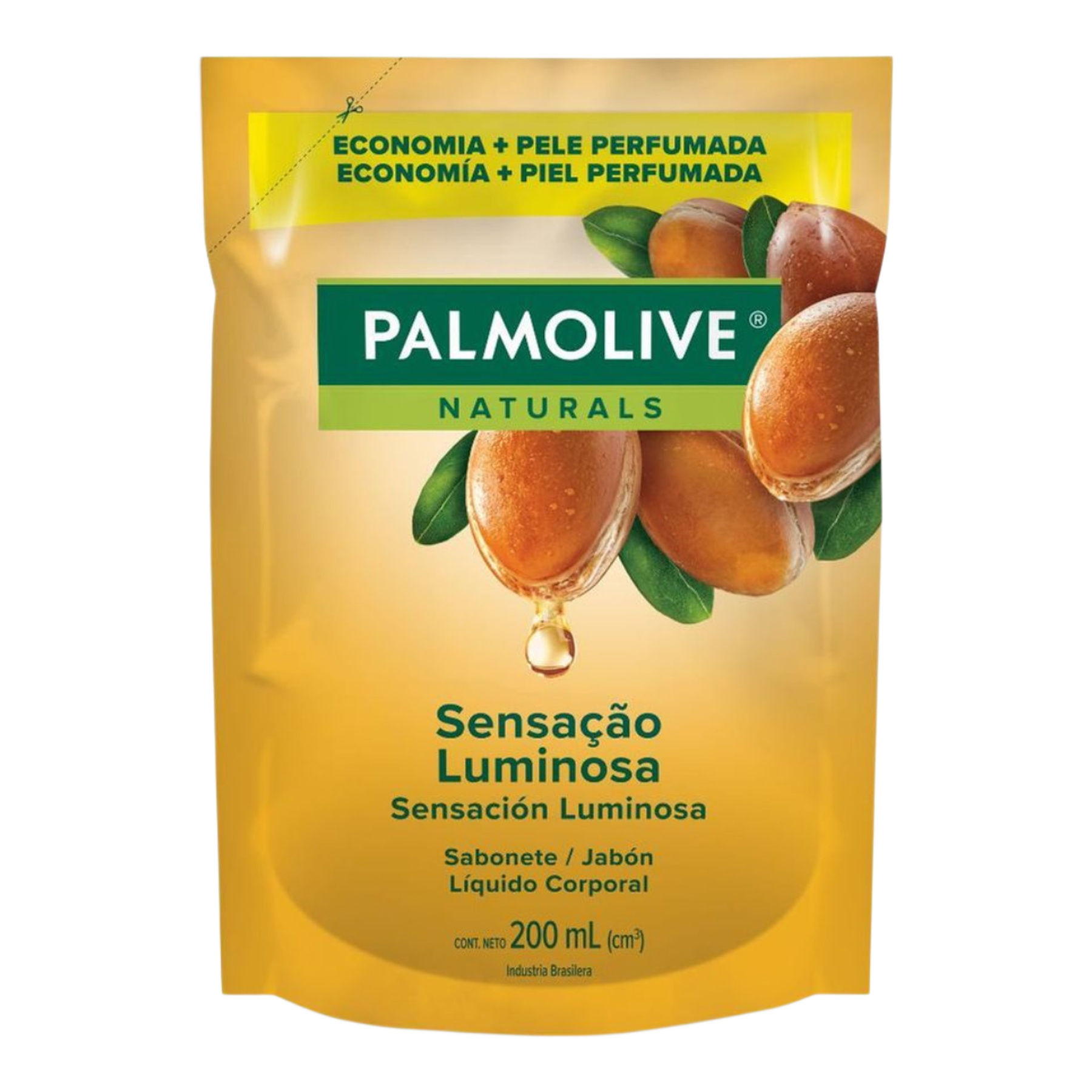 Sabonete L&iacute;quido Palmolive Naturals Sensa&ccedil;&atilde;o Luminosa Sach&ecirc; 200ml