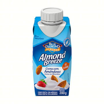 Creme Vegetal com Amêndoas Blue Diamond Almond Breeze Caixa 200g