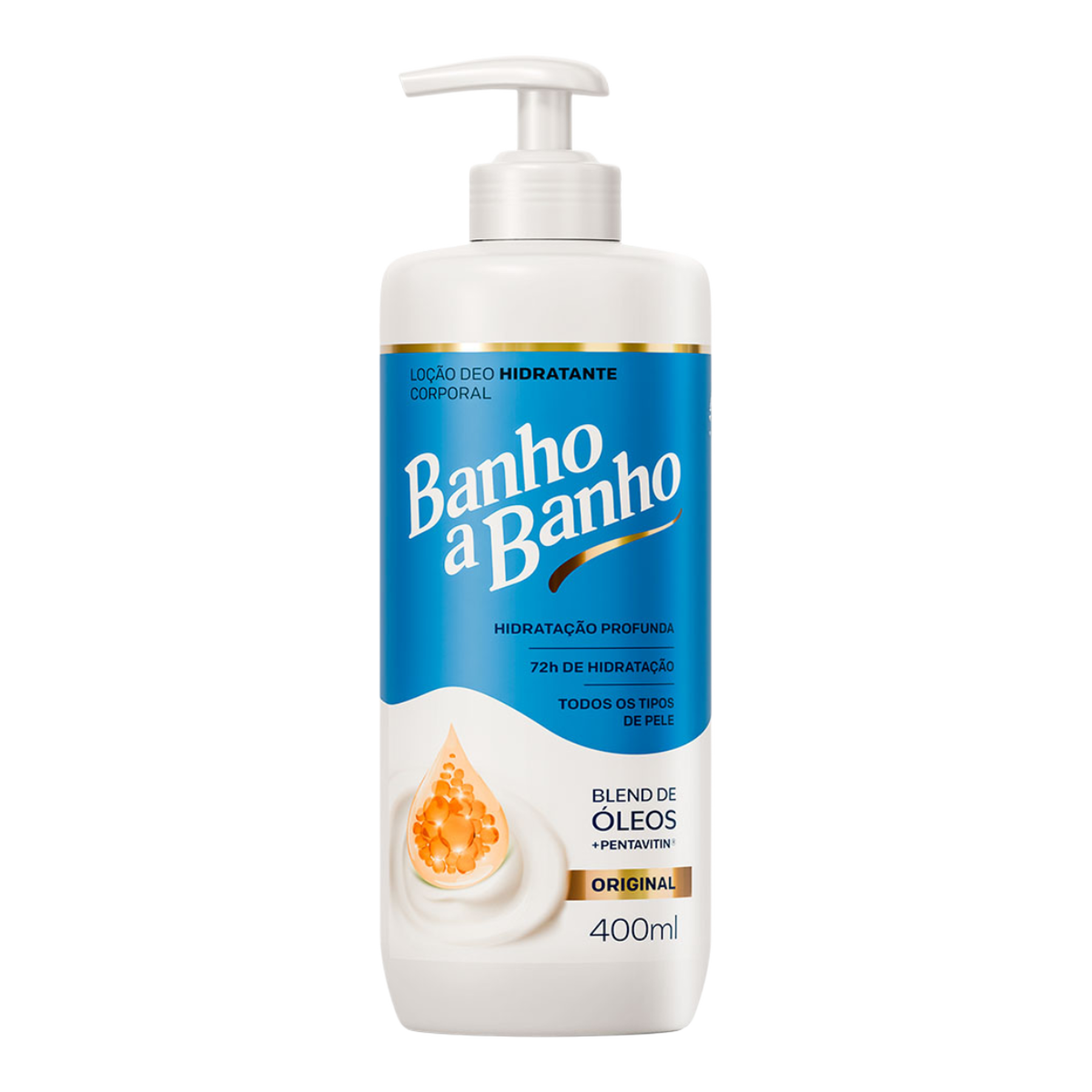 Lo&ccedil;&atilde;o Deo Hidratante Corporal Original Banho a Banho Frasco 400ml Pump