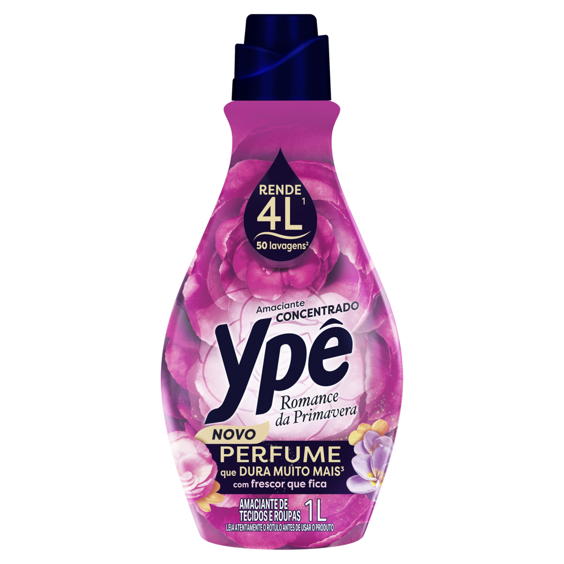 Amaciante de Roupa Concentrado Romance da Primavera Yp&ecirc; Frasco 1l