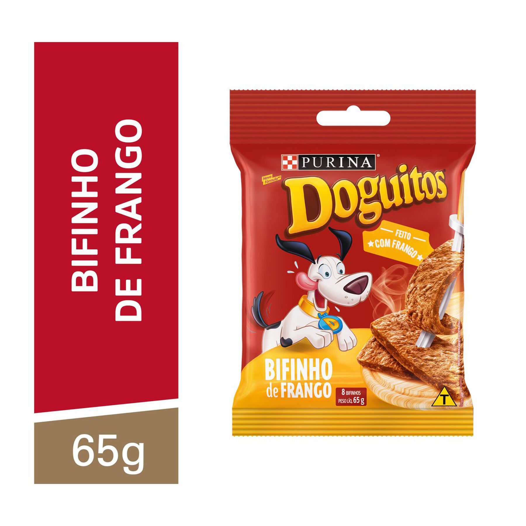 Petisco para Cães Bifinho de Frango Purina Doguitos Pacote 65g