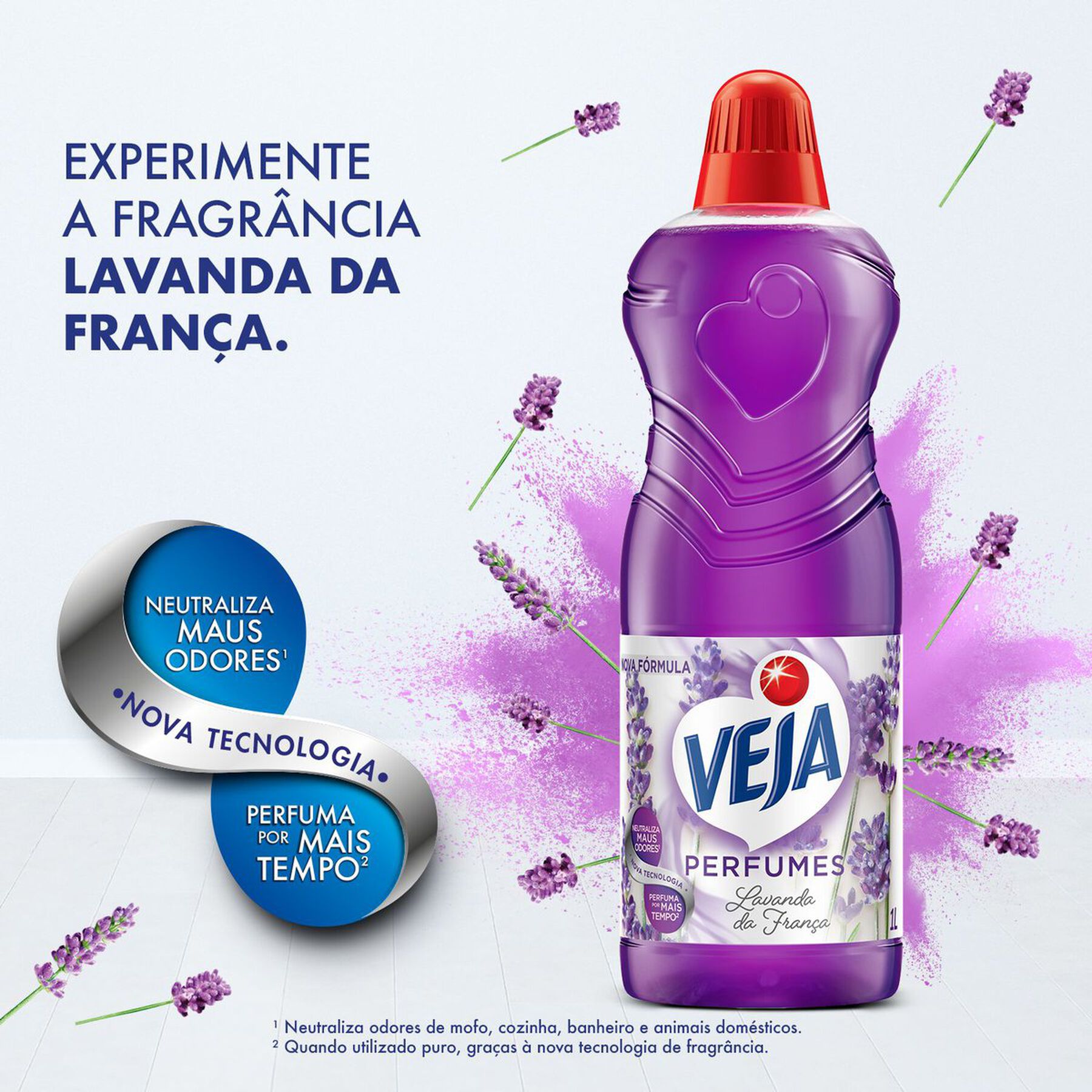 Limpador Perfumado Lavanda da França Veja Perfumes Frasco 2l