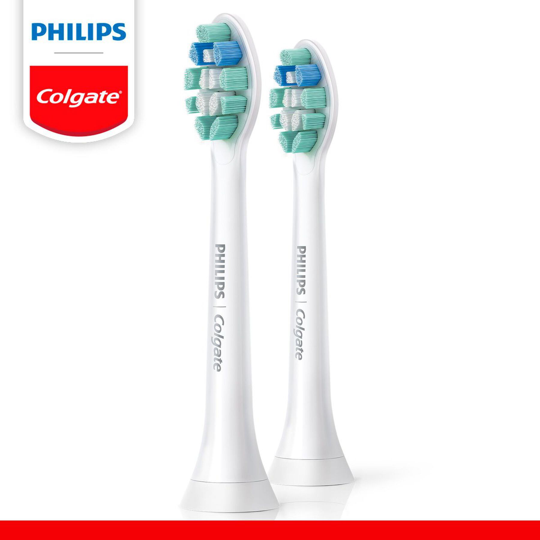 Refil Escova Dental Elétrica Limpeza Profunda Colgate + Philips C/2 Unidades