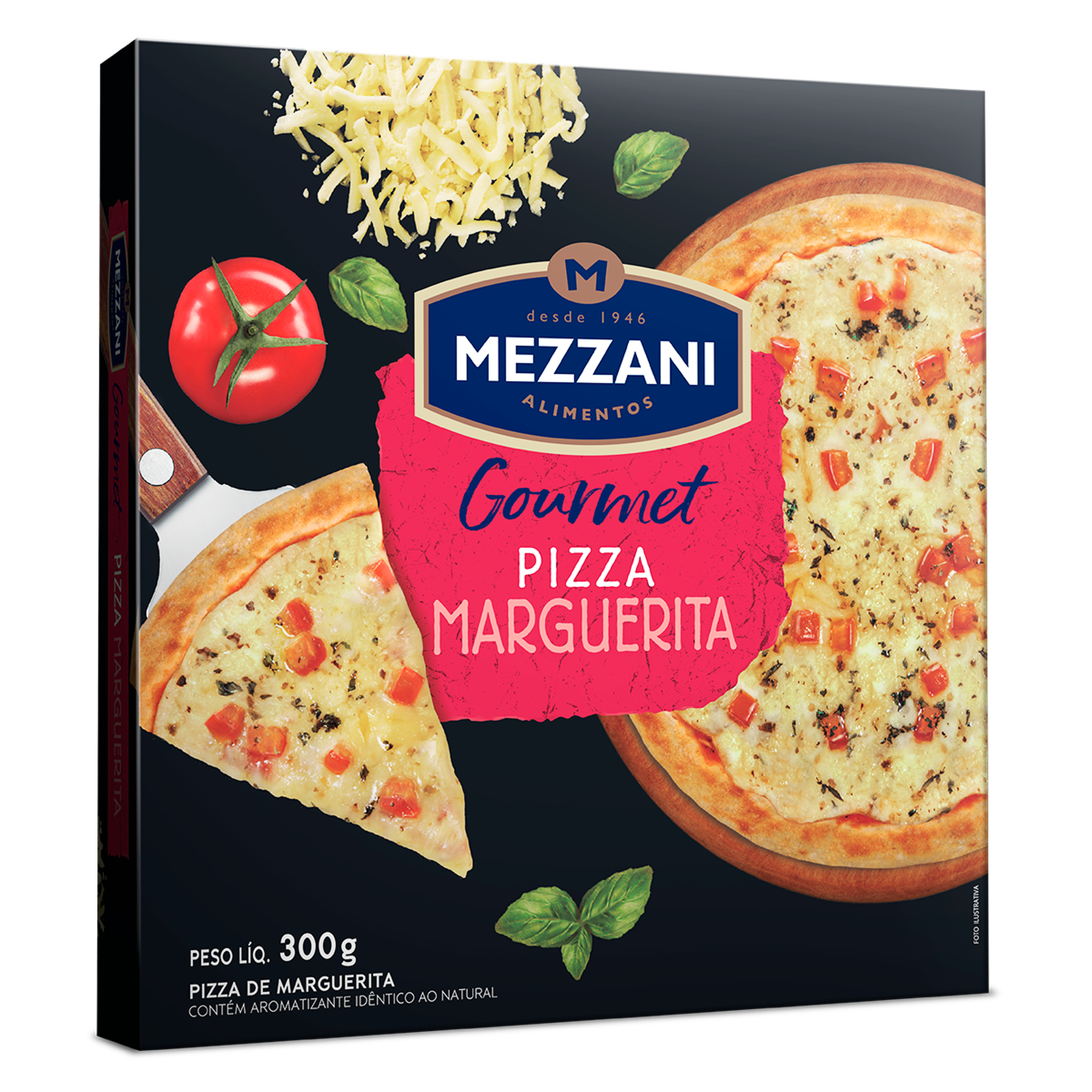 Pizza de Marguerita Mezzani Gourmet Caixa 300g