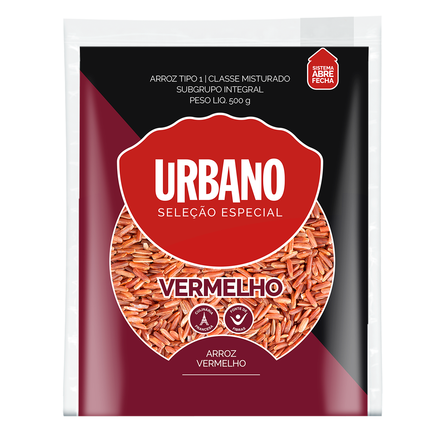 Arroz Vermelho Integral Urbano Tipo 1 Pacote 500g