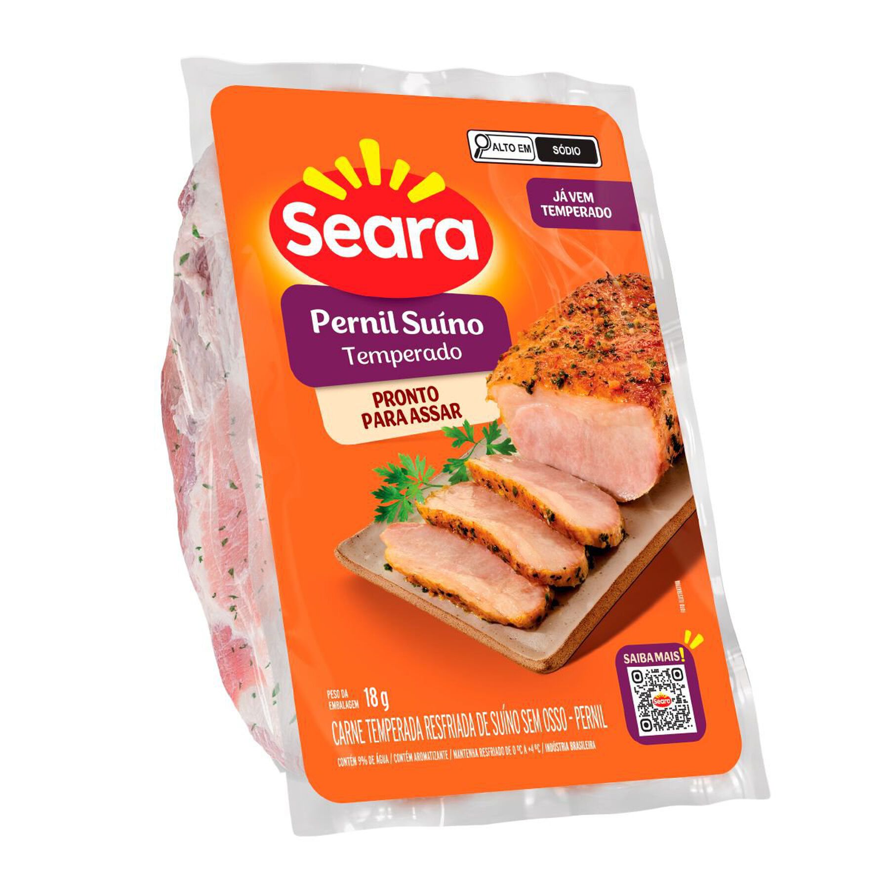 Carne Temperada Pernil Suíno Seara aprox. 800g
