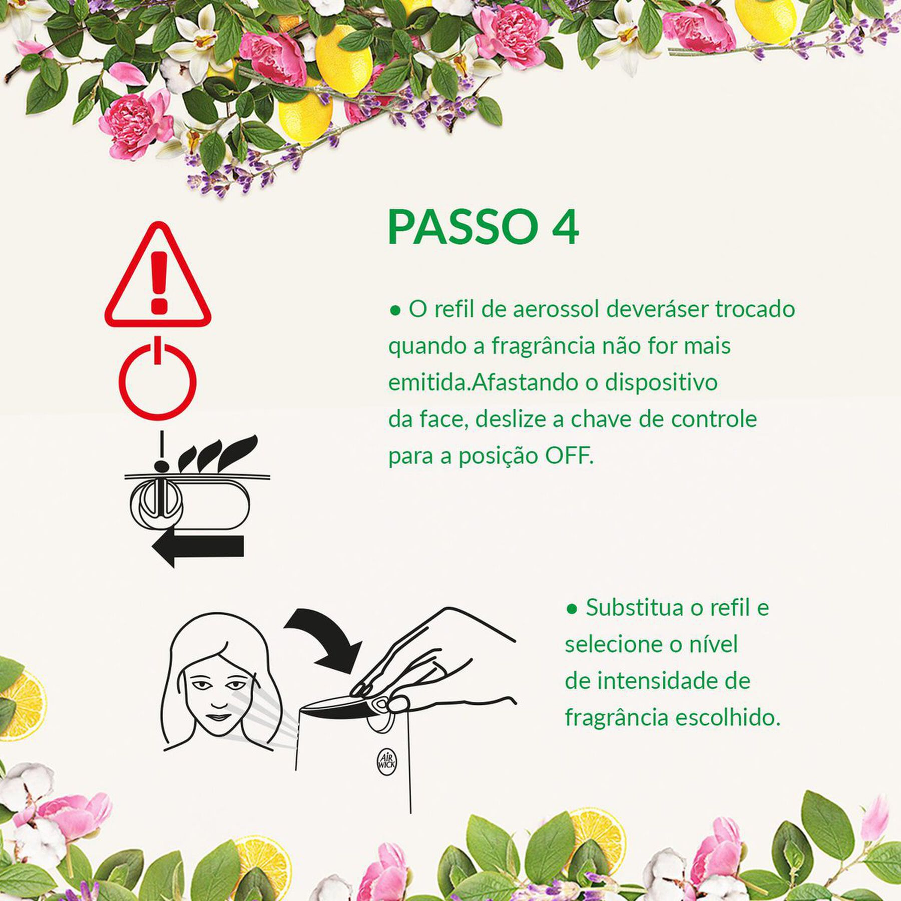 Odorizador de Ambiente Freshmatic Cheirinho de Limpeza Bom Ar Air Wick Frasco C/2 Unidades 250ml Cada