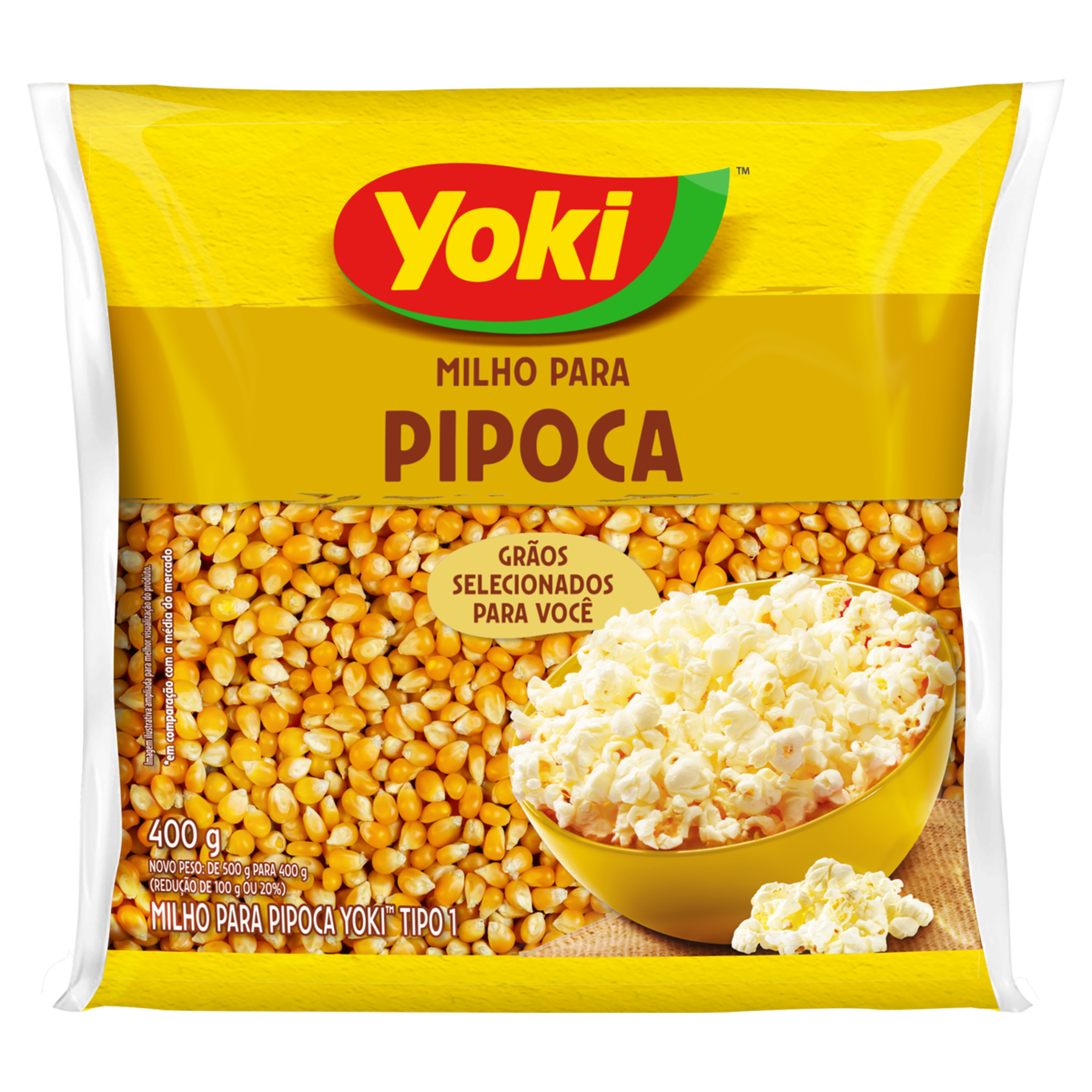 Milho para Pipoca Yoki Pacote 400g