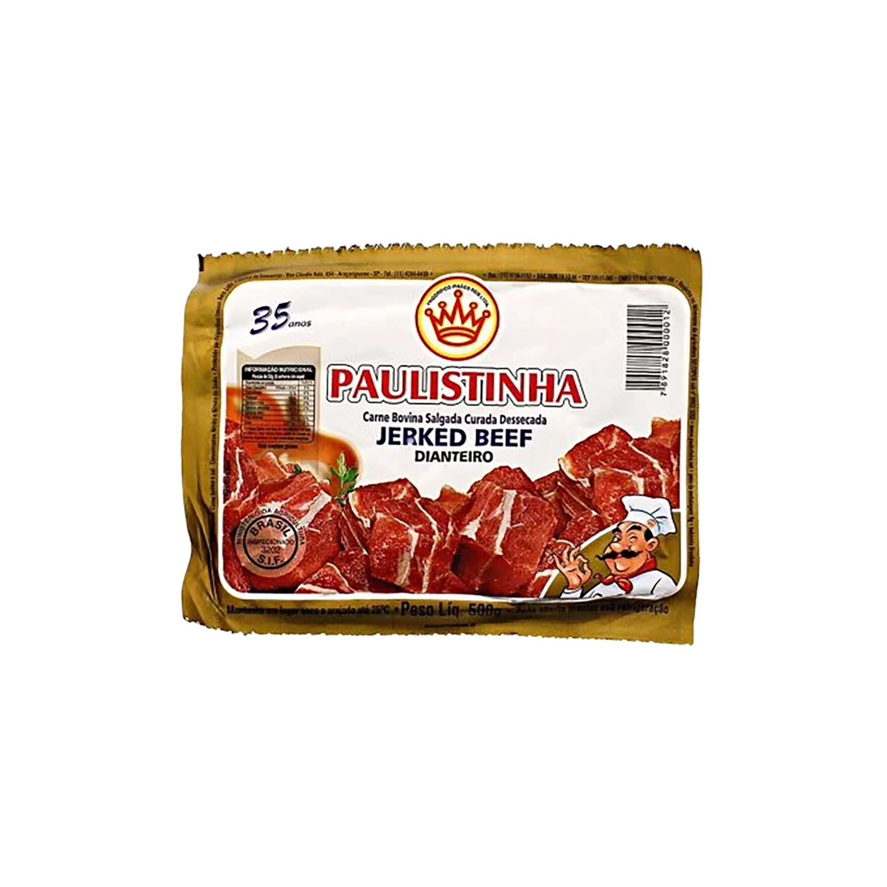 Jerked Beef Dianteiro Paulistinha 500g