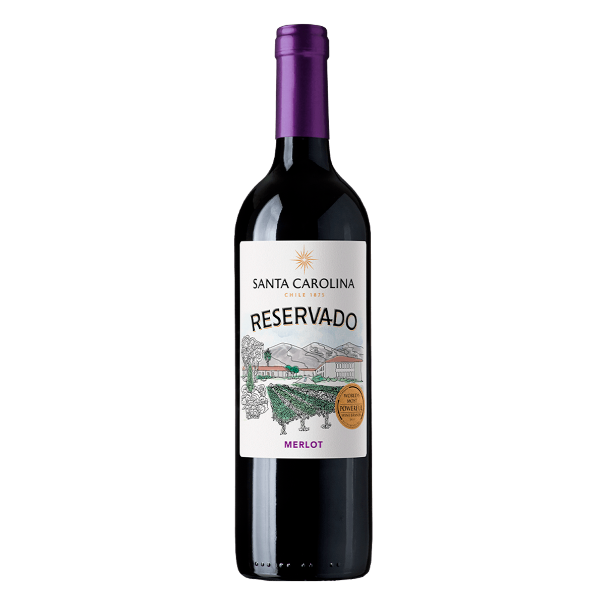 Vinho Tinto Merlot Reservado Santa Carolina Garrafa 750ml