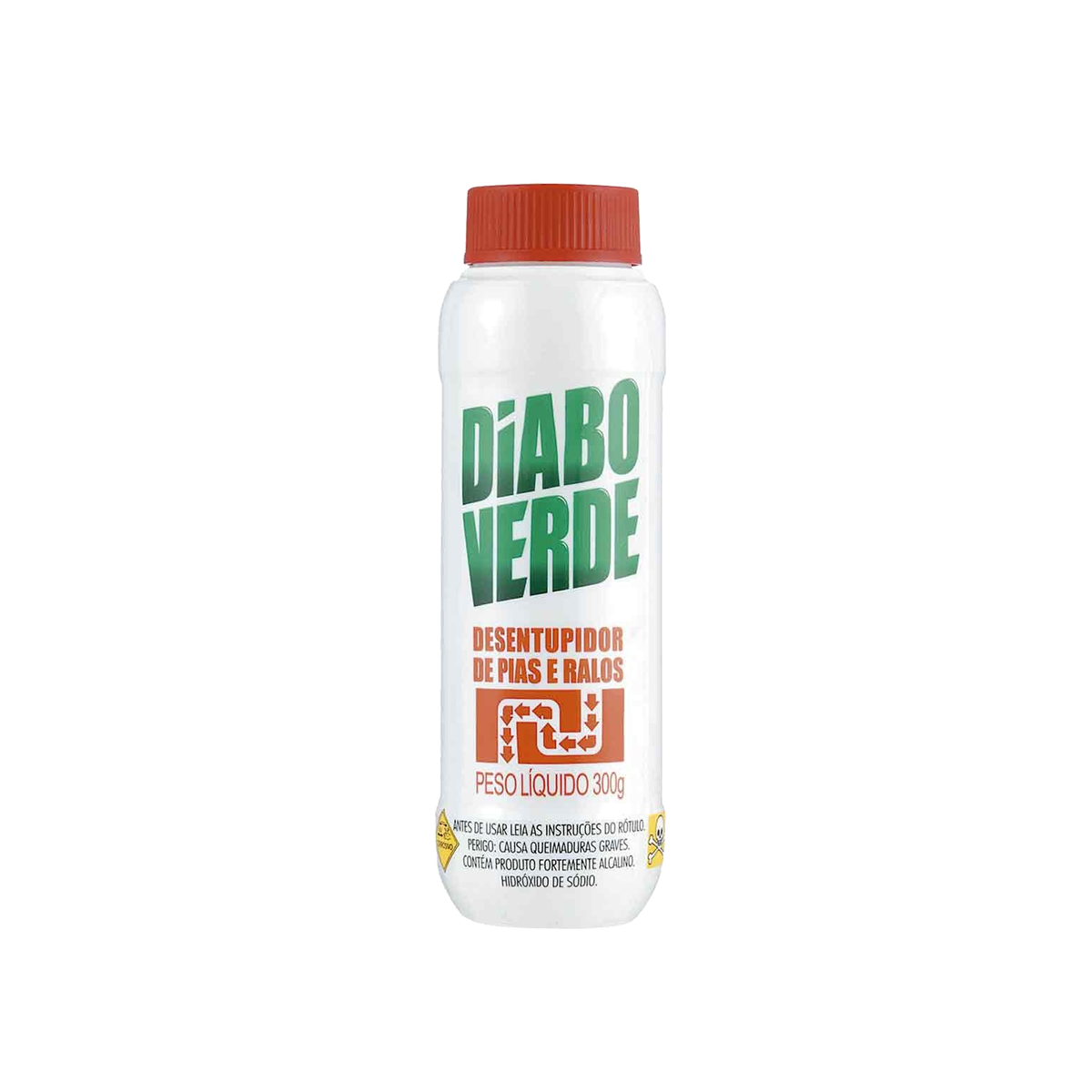 Desentupidor Alcalino Granulado Diabo Verde 300g