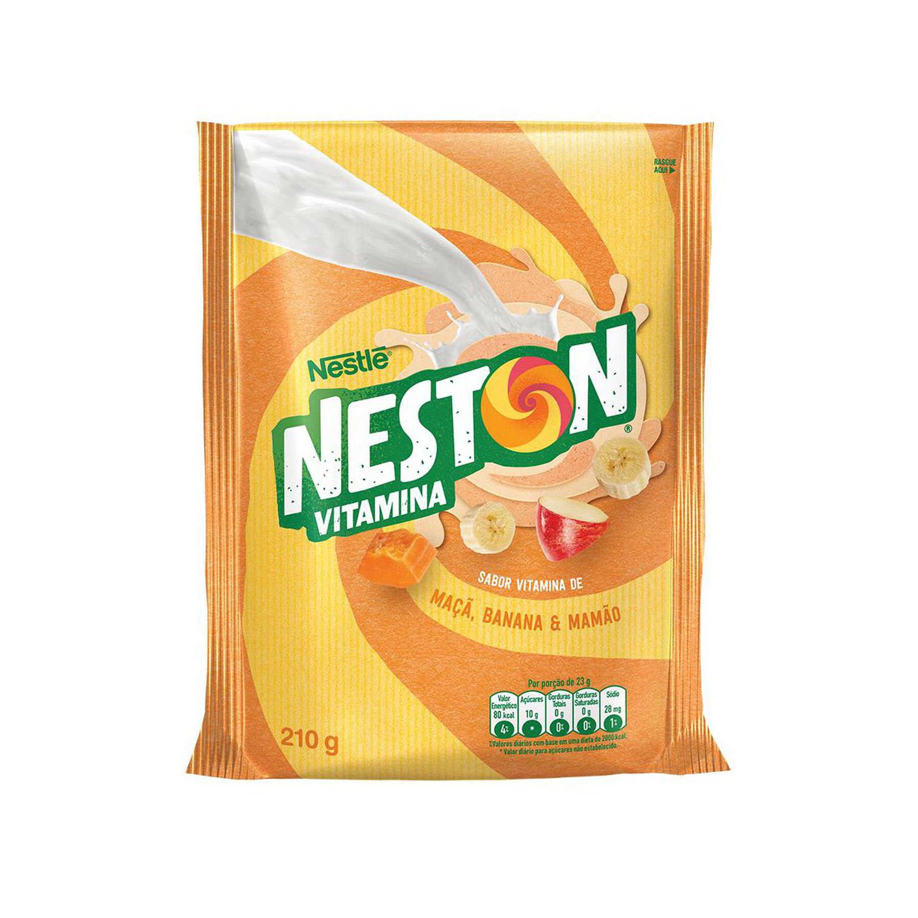 Neston Vitamina Mamão Banana Maça 210g