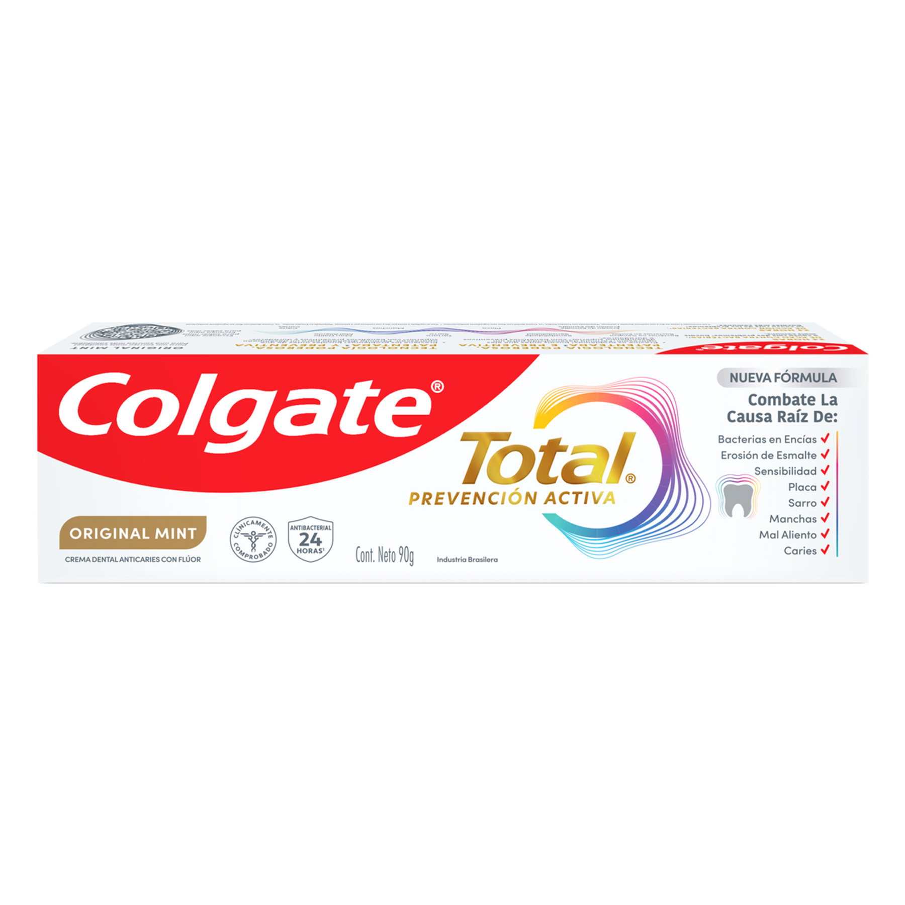 Creme Dental Original Mint Total Prevenção Ativa Colgate Caixa 90g