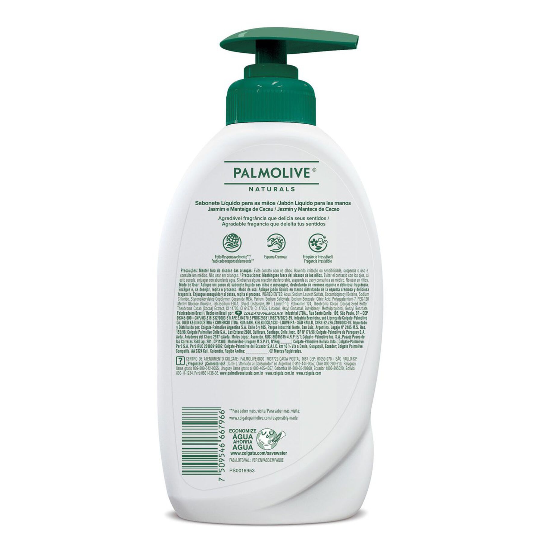 Sabonete L&iacute;quido para as M&atilde;os Suavidade Delicada Palmolive Naturals Frasco 400ml