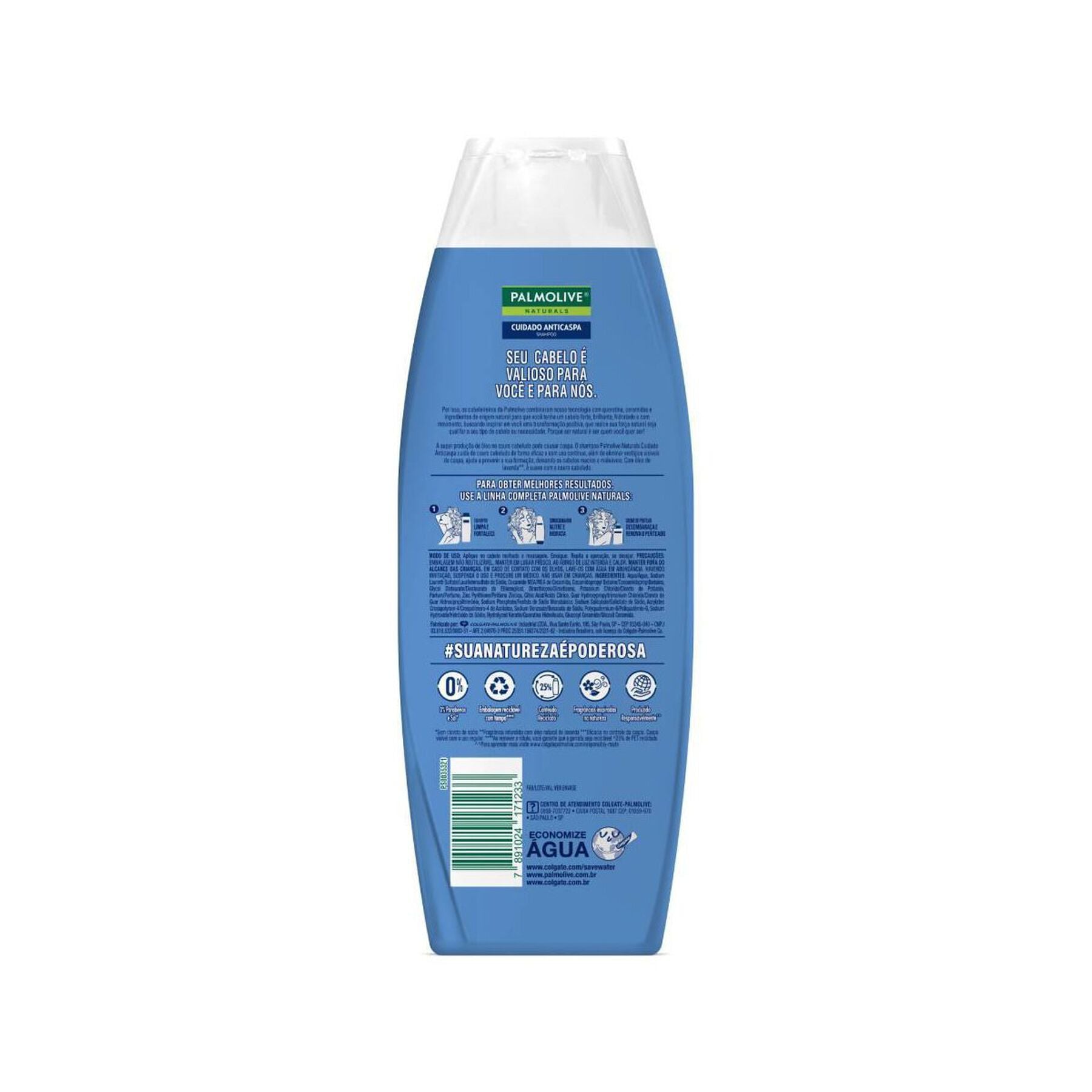 Shampoo Cuidado Anticaspa Palmolive Naturals Frasco 350ml