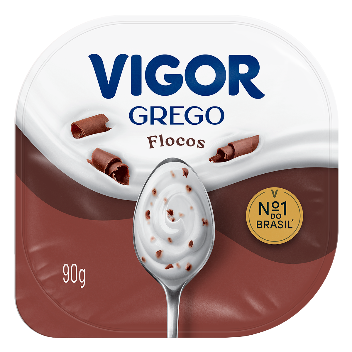 Iogurte Grego Loucos por Flocos Vigor Pote 90g